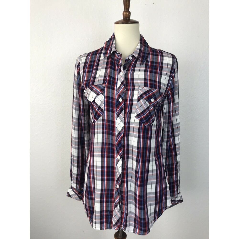 Rails Multicolor Plaid Button Down Top - image 1
